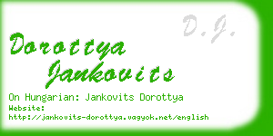 dorottya jankovits business card